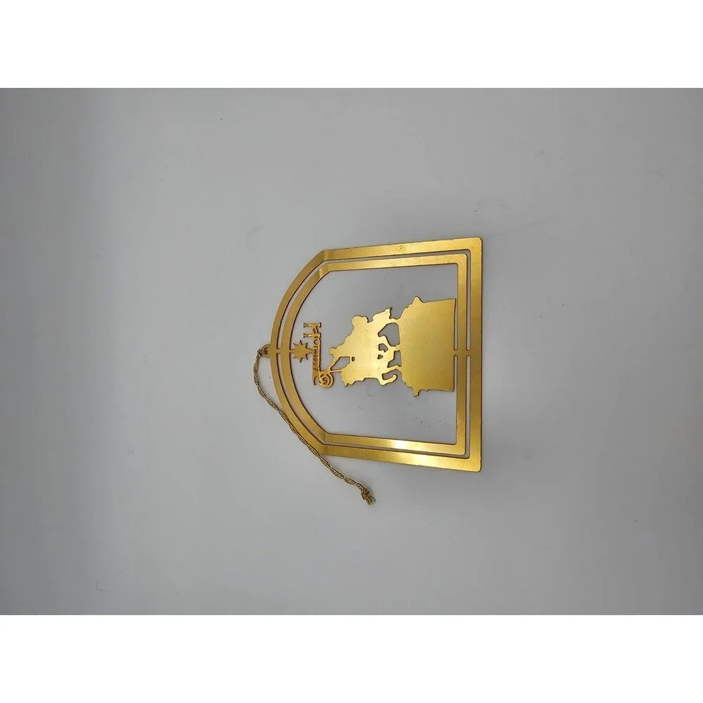 Saint Louis Holidays 1995 Richard Long Florence Goldtone Metal Ornament